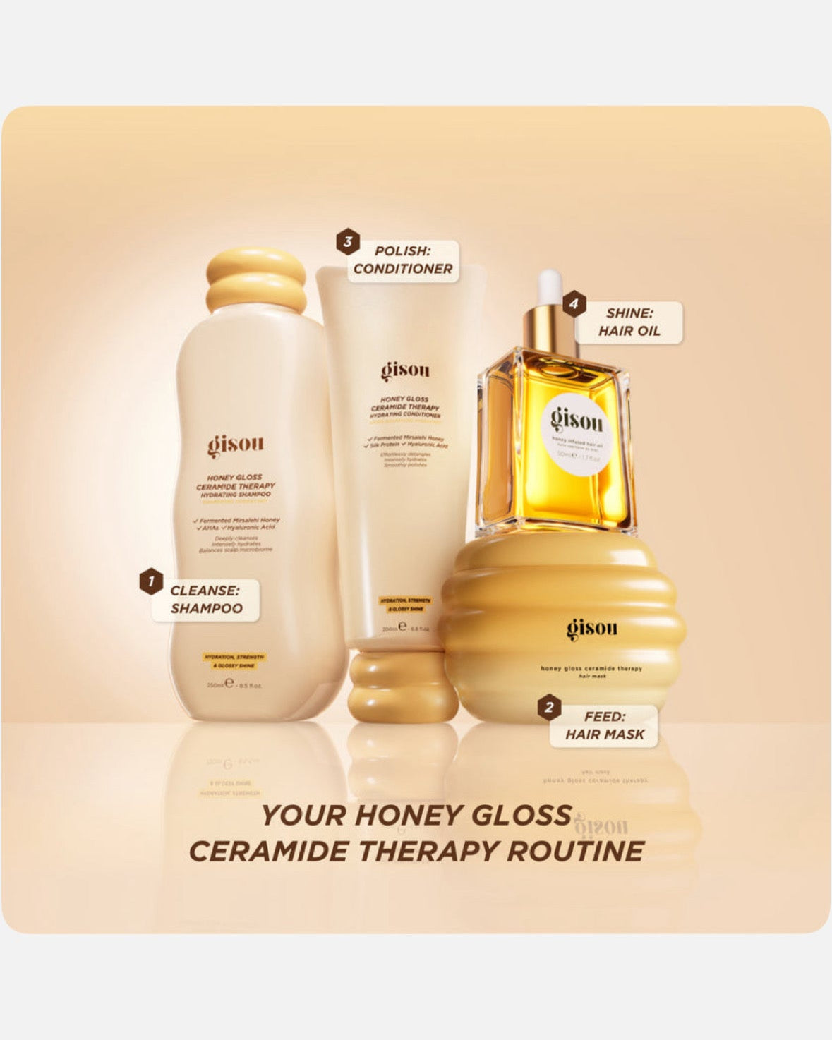 Gisou honey gloss pamper package.