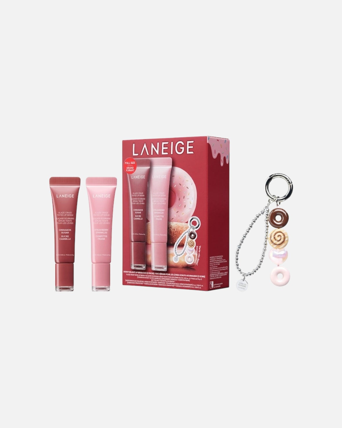 LANEIGE Glaze Craze Donut Delight Hydrating Tinted Lip Serum Duo