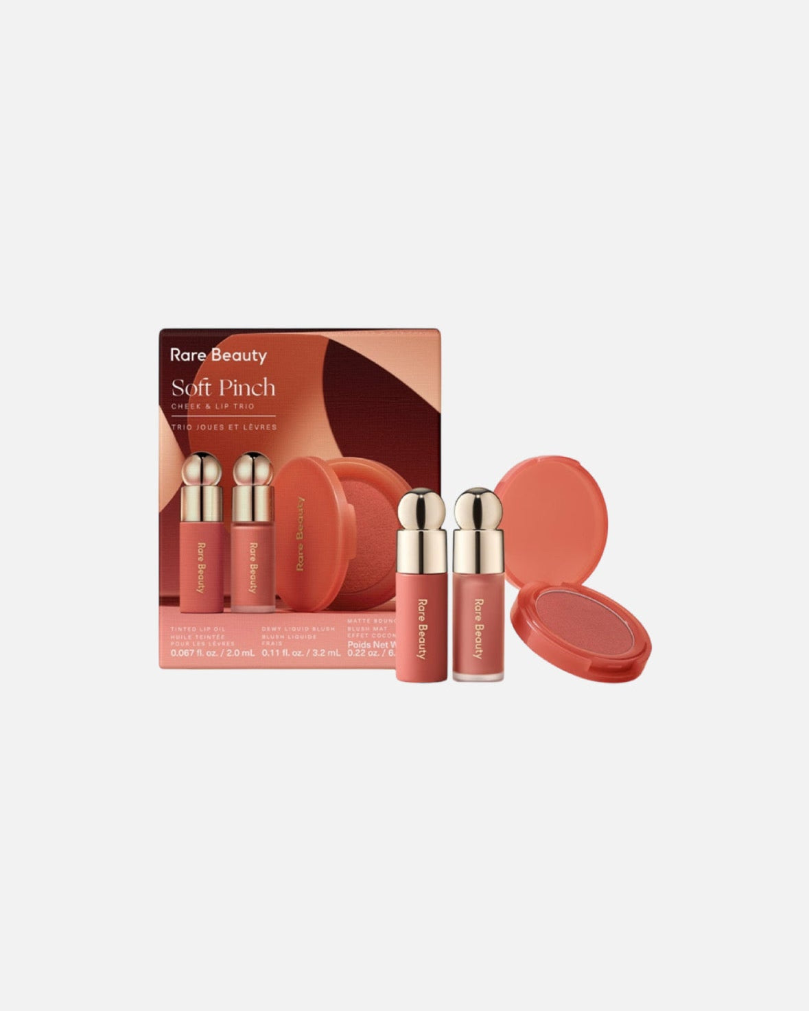 Rare Beauty by Selena Gomez 
Soft Pinch Cheek & Lip Trio Makeup Gift Set