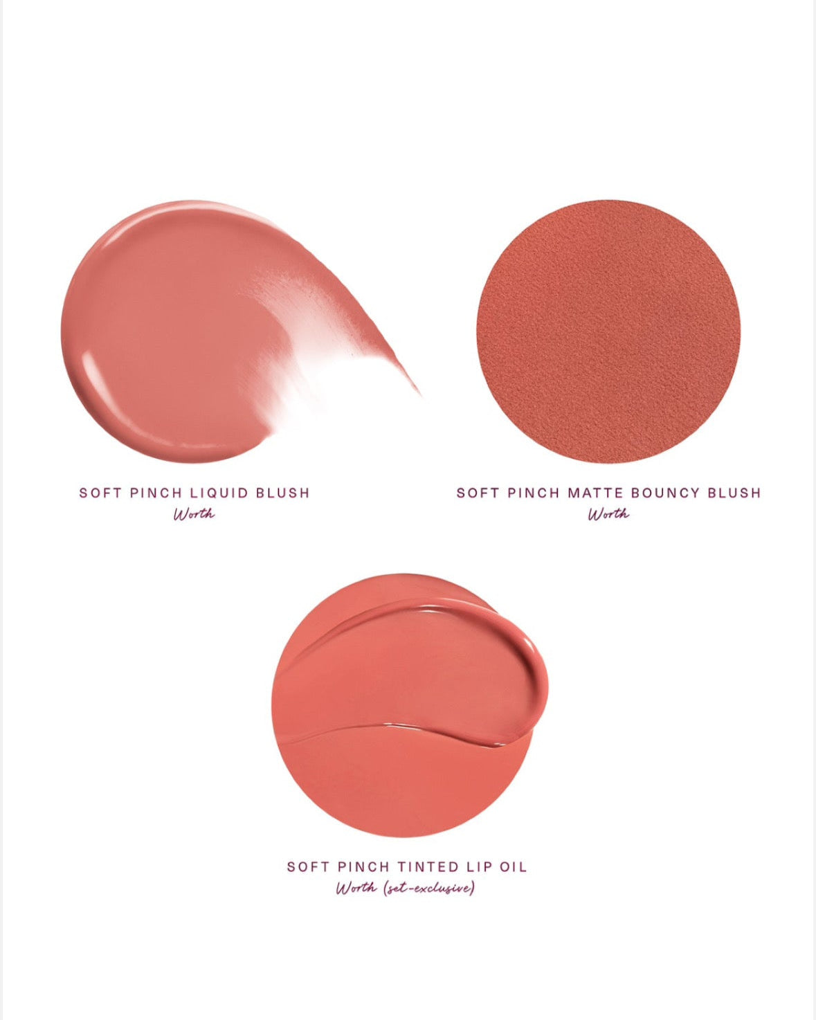 Rare Beauty by Selena Gomez 
Soft Pinch Cheek & Lip Trio Makeup Gift Set