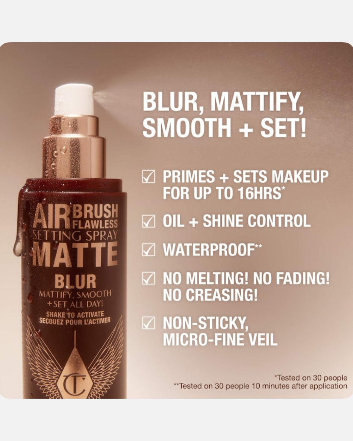 Charlotte Tilbury Airbrush Flawless Matte Blurring & Waterproof Setting Spray