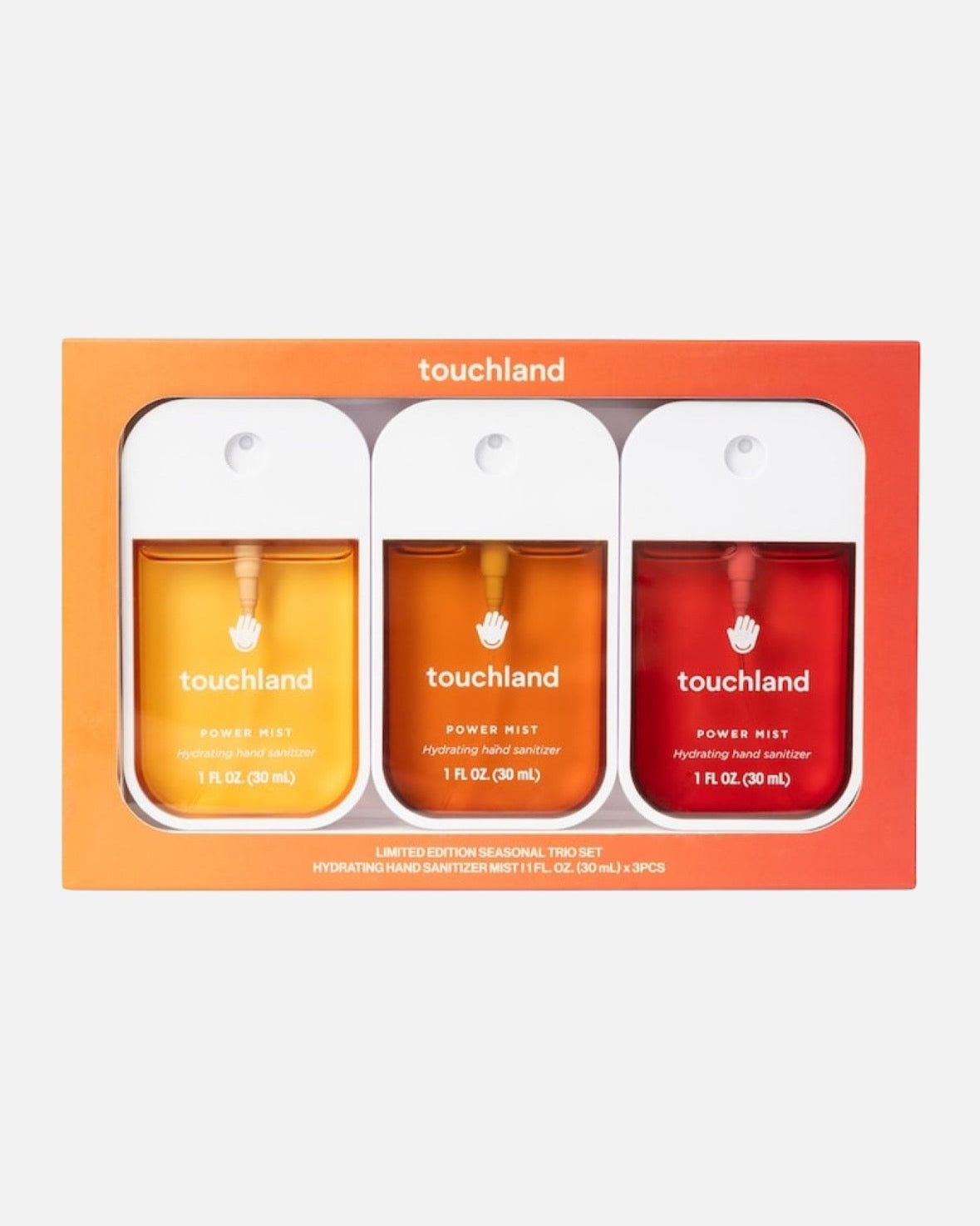 Touchland Limited Edition Power Mist Hydrating Hand Sanitizer Seasonal Trio Set