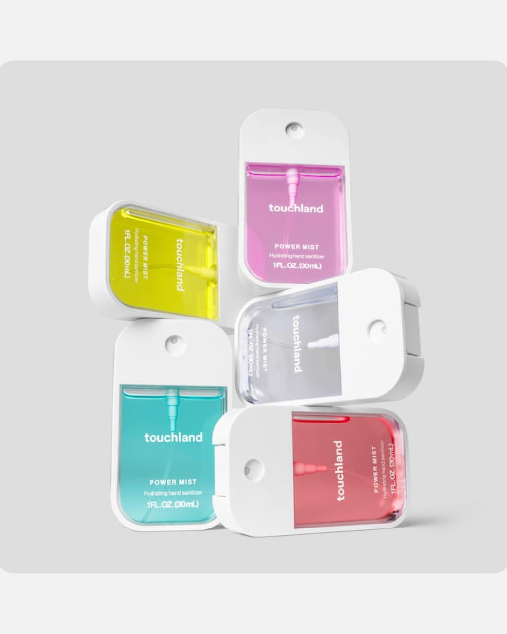 Touchland Limited Edition Power Mist Hydrating Hand Sanitizer Top 5-Set