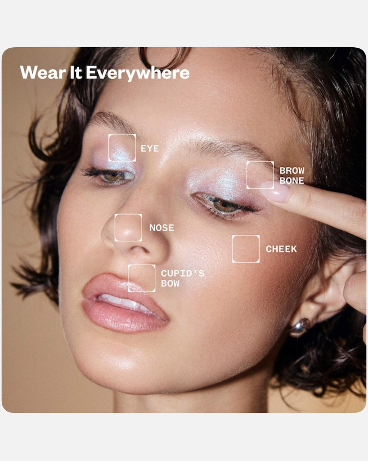 Kosas Shiny Objects Wet Glisten Highlighter Powder for Face and Eyes