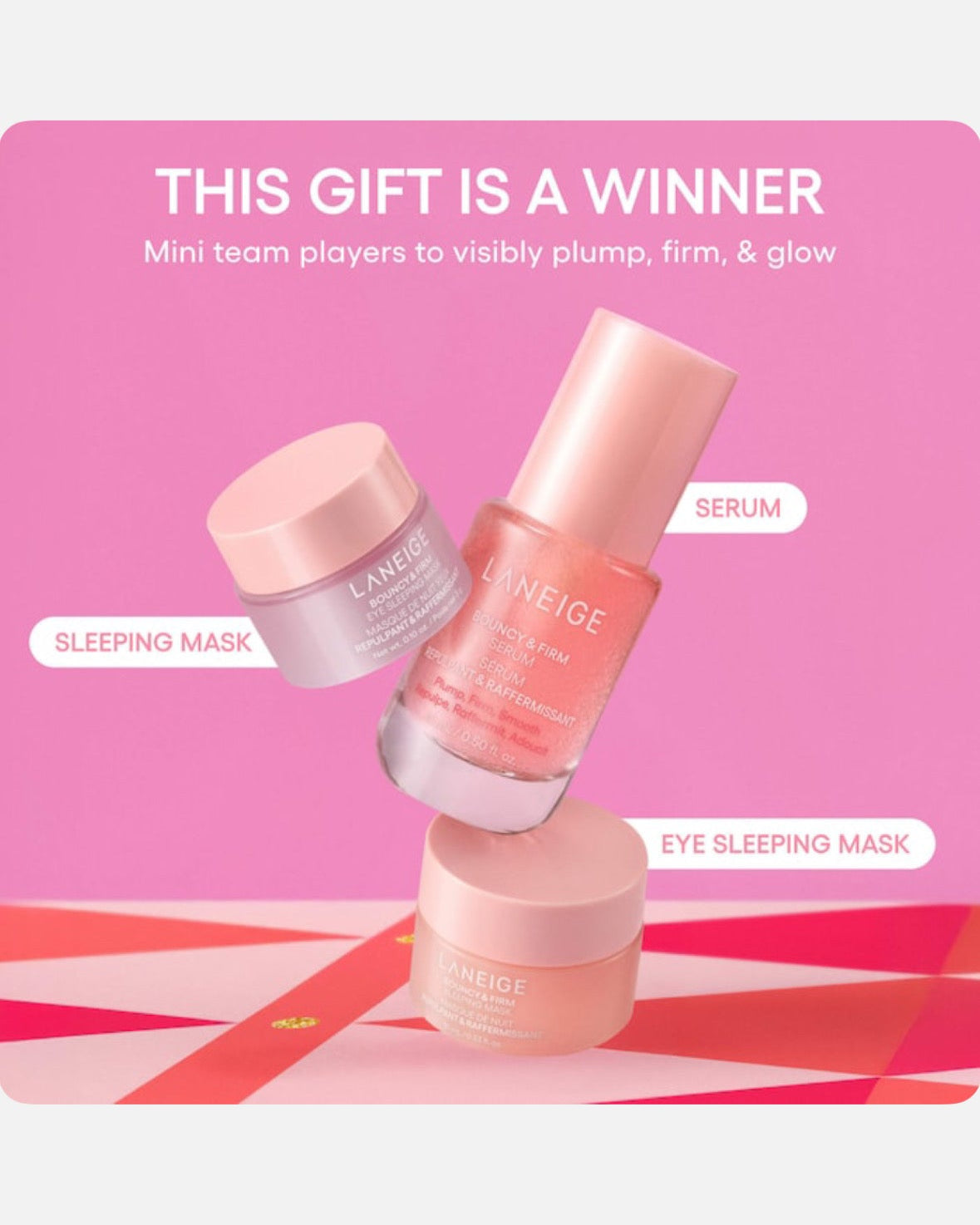 LANEIGE  Bouncy & Firm Mini Skin Treats