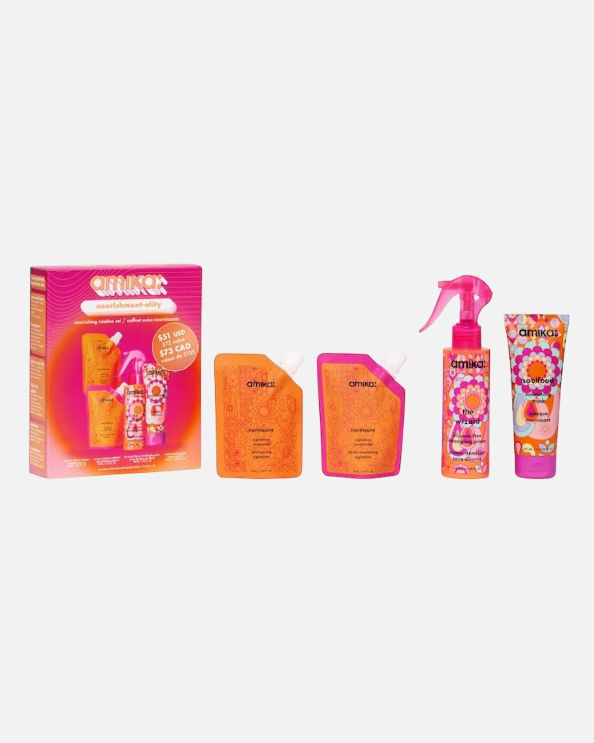 amika Nourishment-ality Nourishing Routine Hair Gift Set
