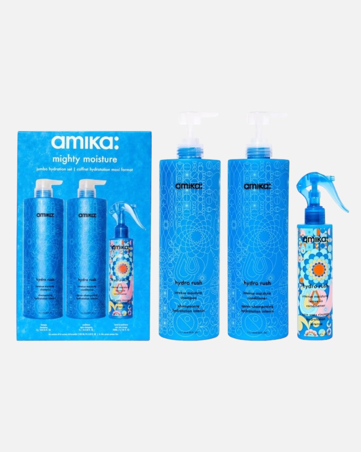amika Mighty Moisture Jumbo Hydration Set