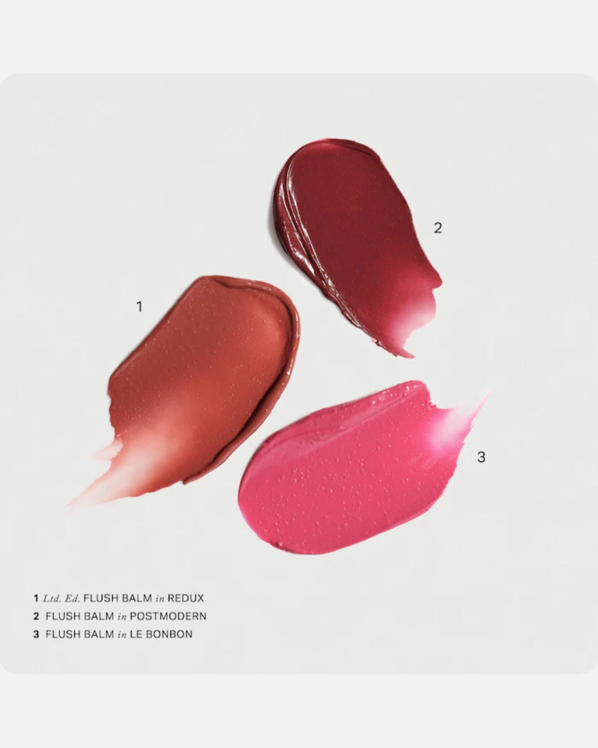 MERIT The Mini Flush Blush Balm Trio