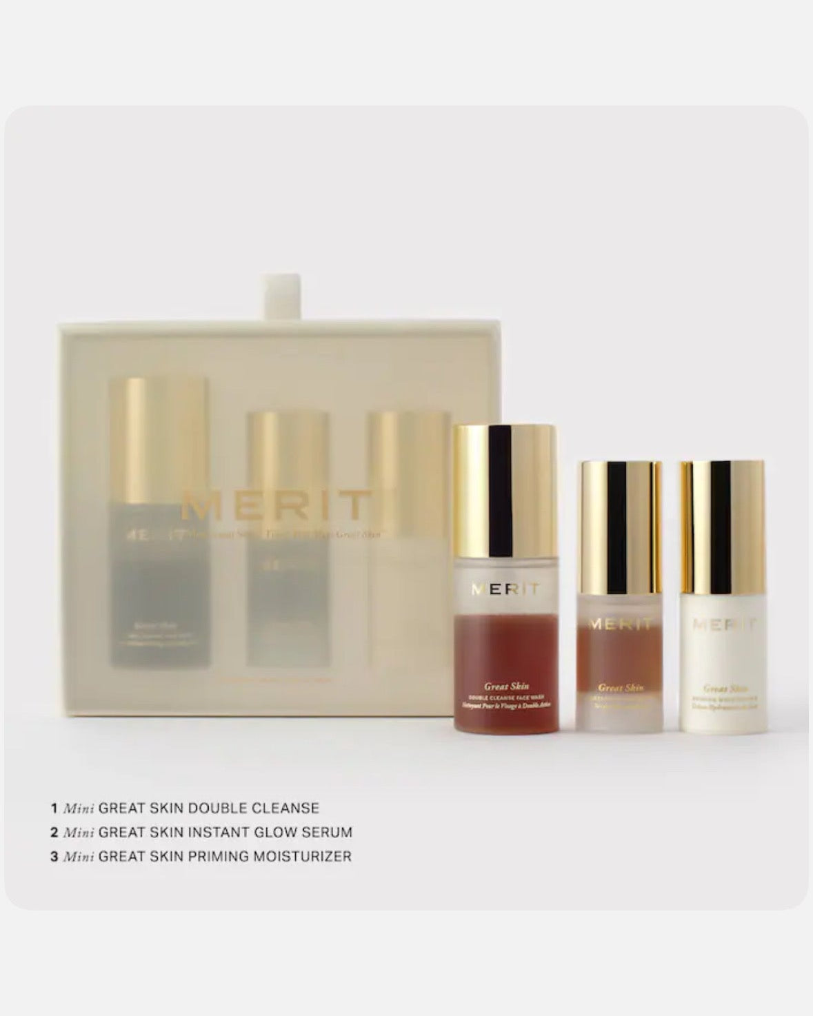 MERIT Mini Great Skin Trio