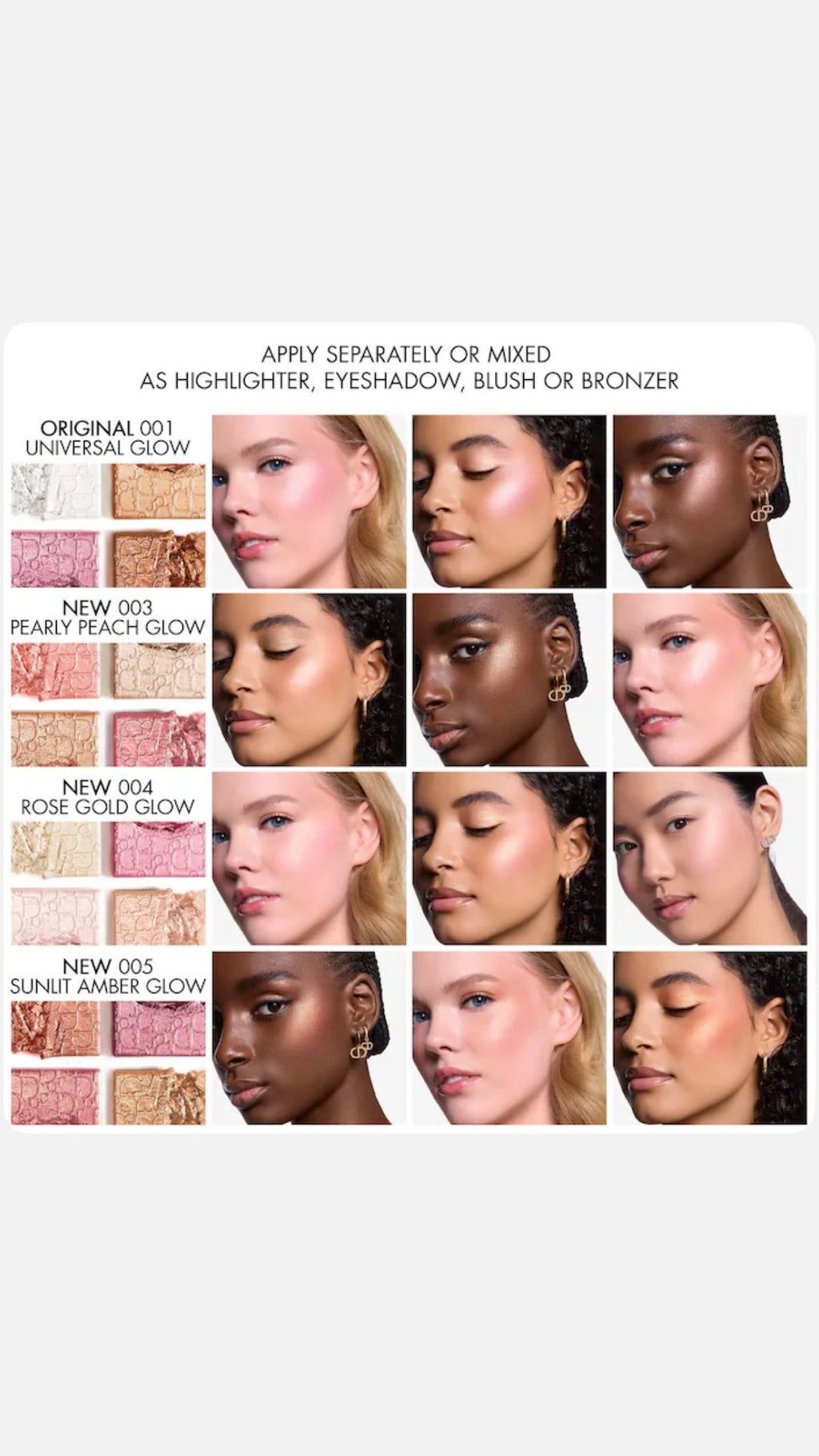 DIOR BACKSTAGE Glow Face Palette