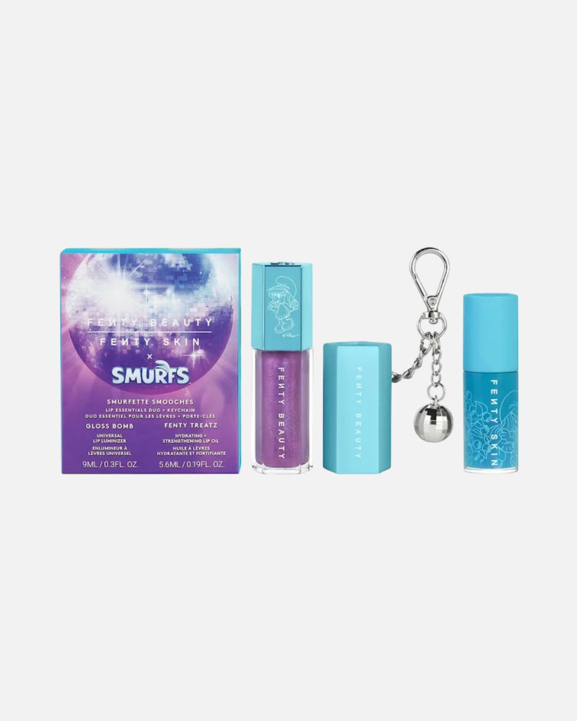 Fenty Beauty by Rihanna Smurfette Smooches Lip Essentials Duo + Keychain