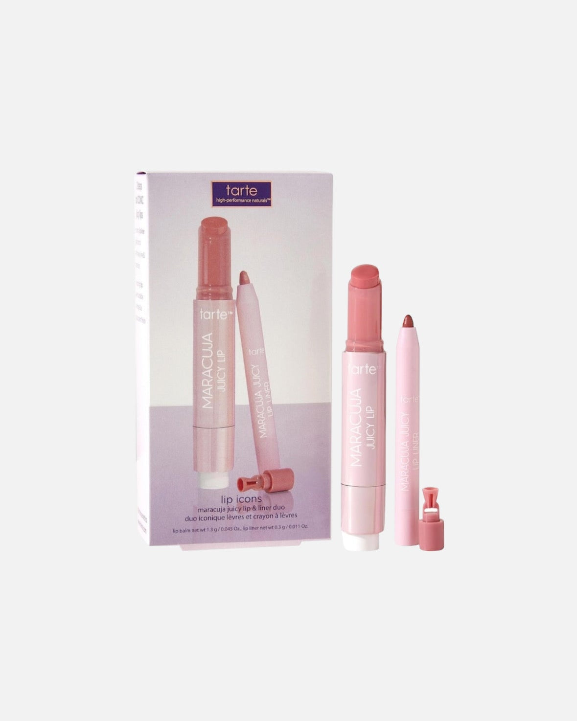 tarte lip icons maracuja juicy lip & liner duo