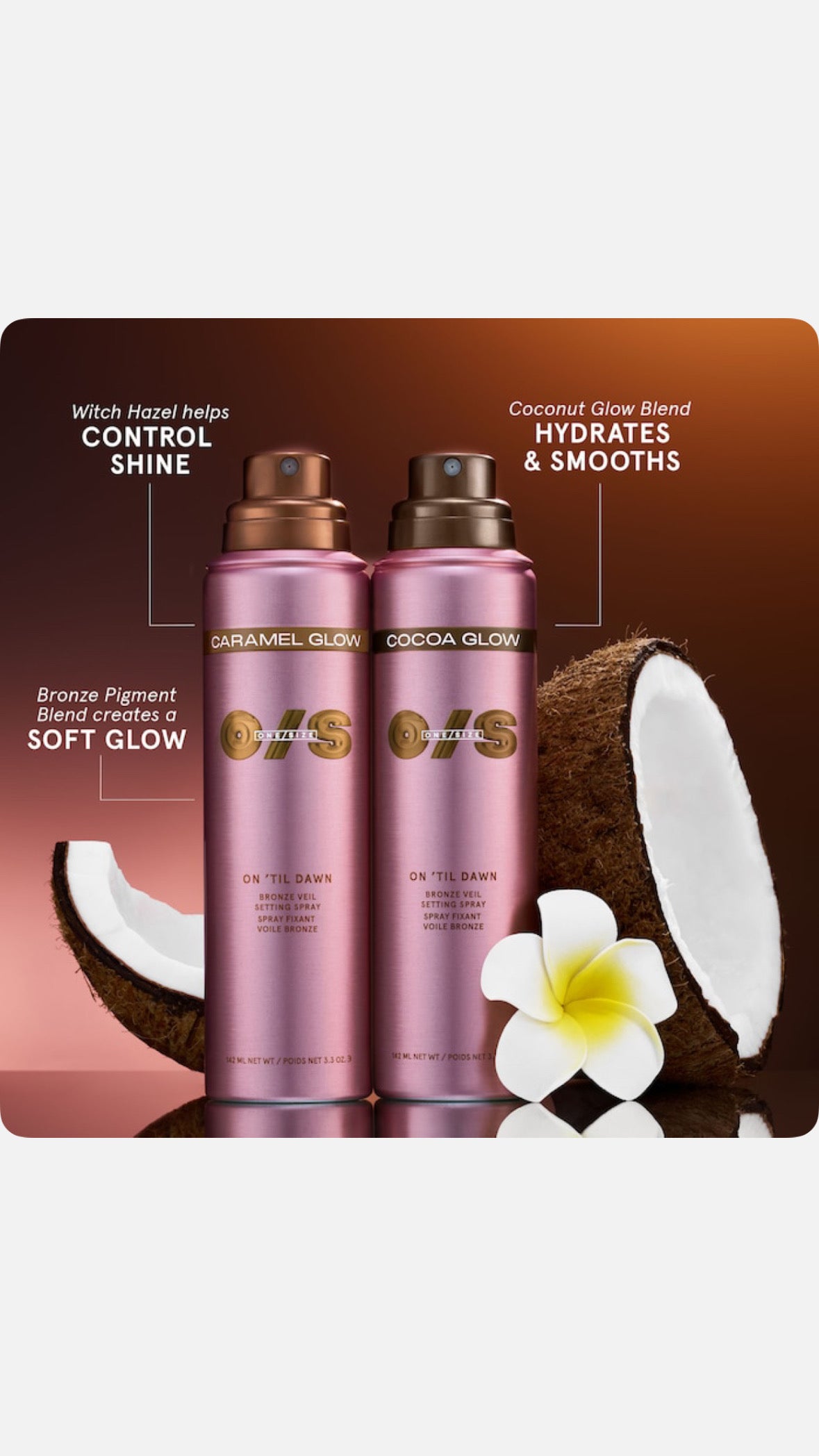 ONE/SIZE by Patrick Starrr On 'Til Dawn Bronze Veil Waterproof Setting Spray