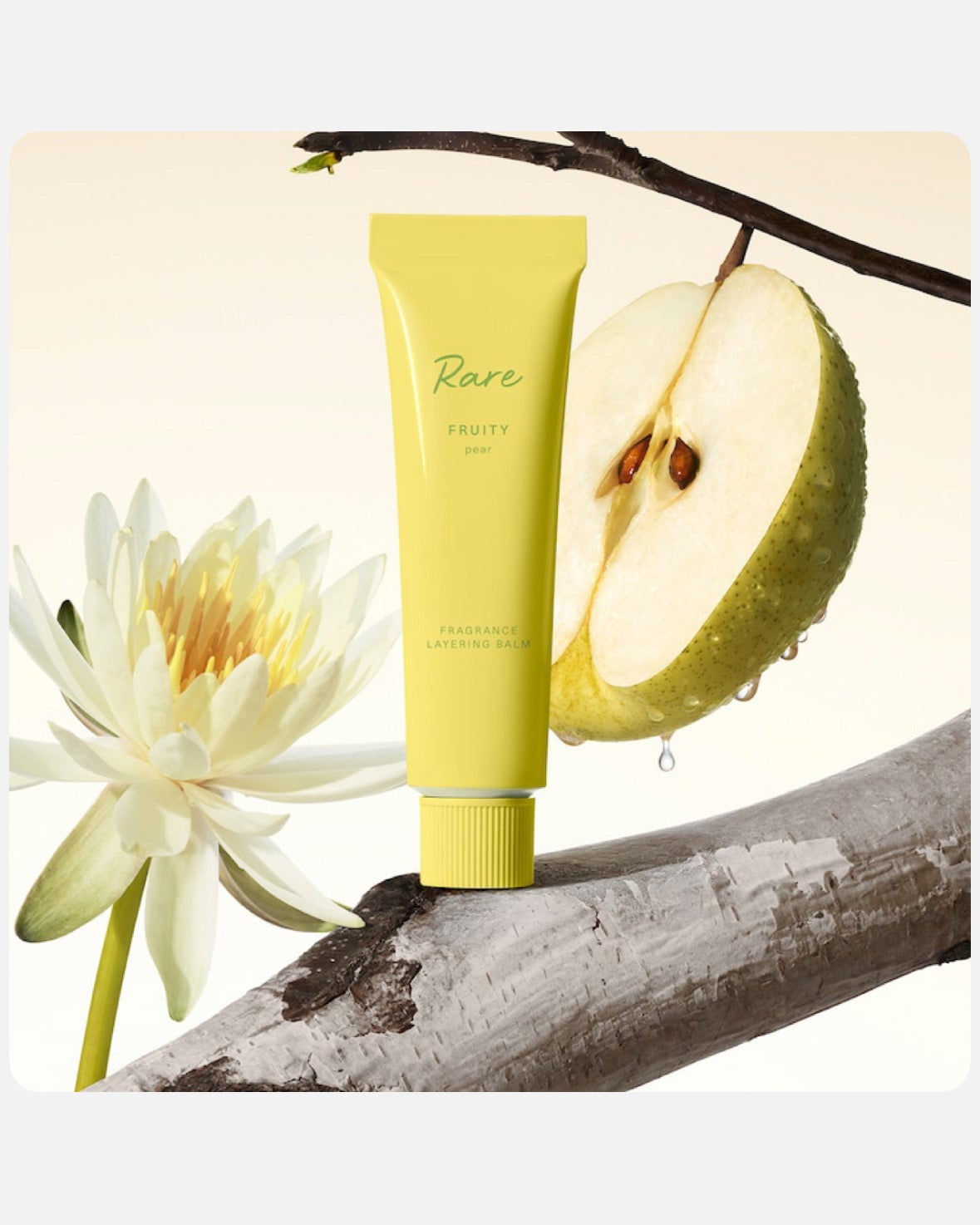 Rare Beauty by Selena Gomez Rare Beginnings Layering Balm Fruity Pear - perfume balm