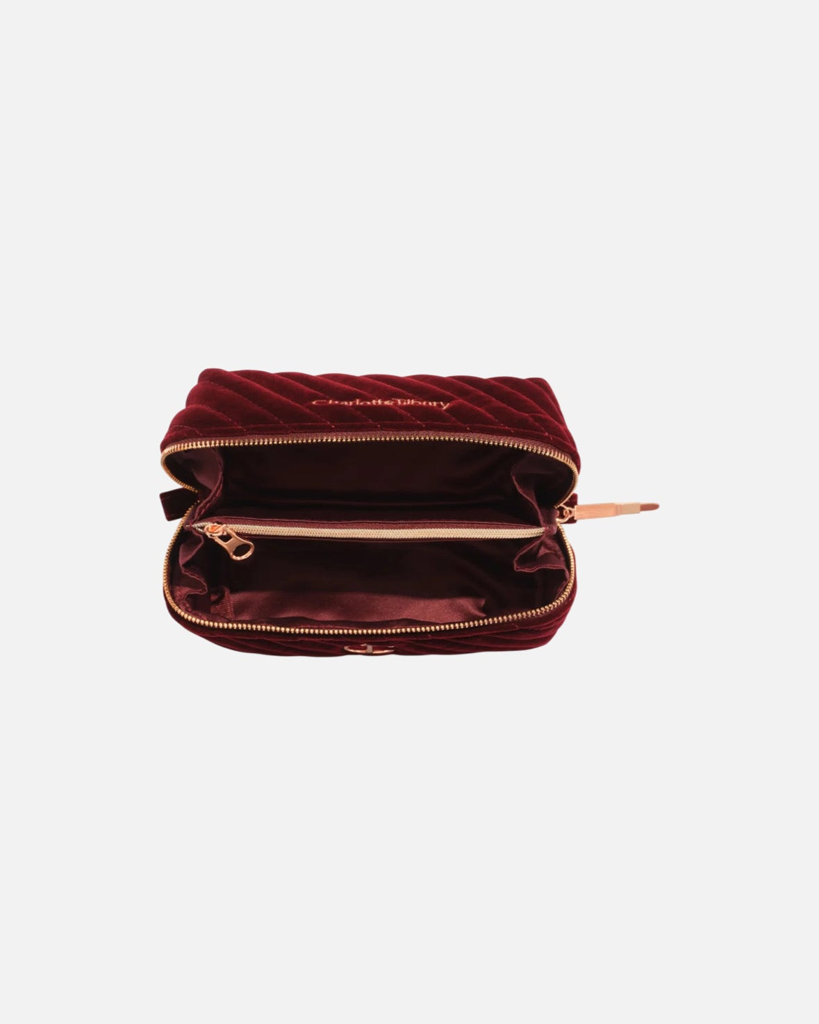 Charlotte Tilbury Organizer Velvet Makeup Bag - Small
