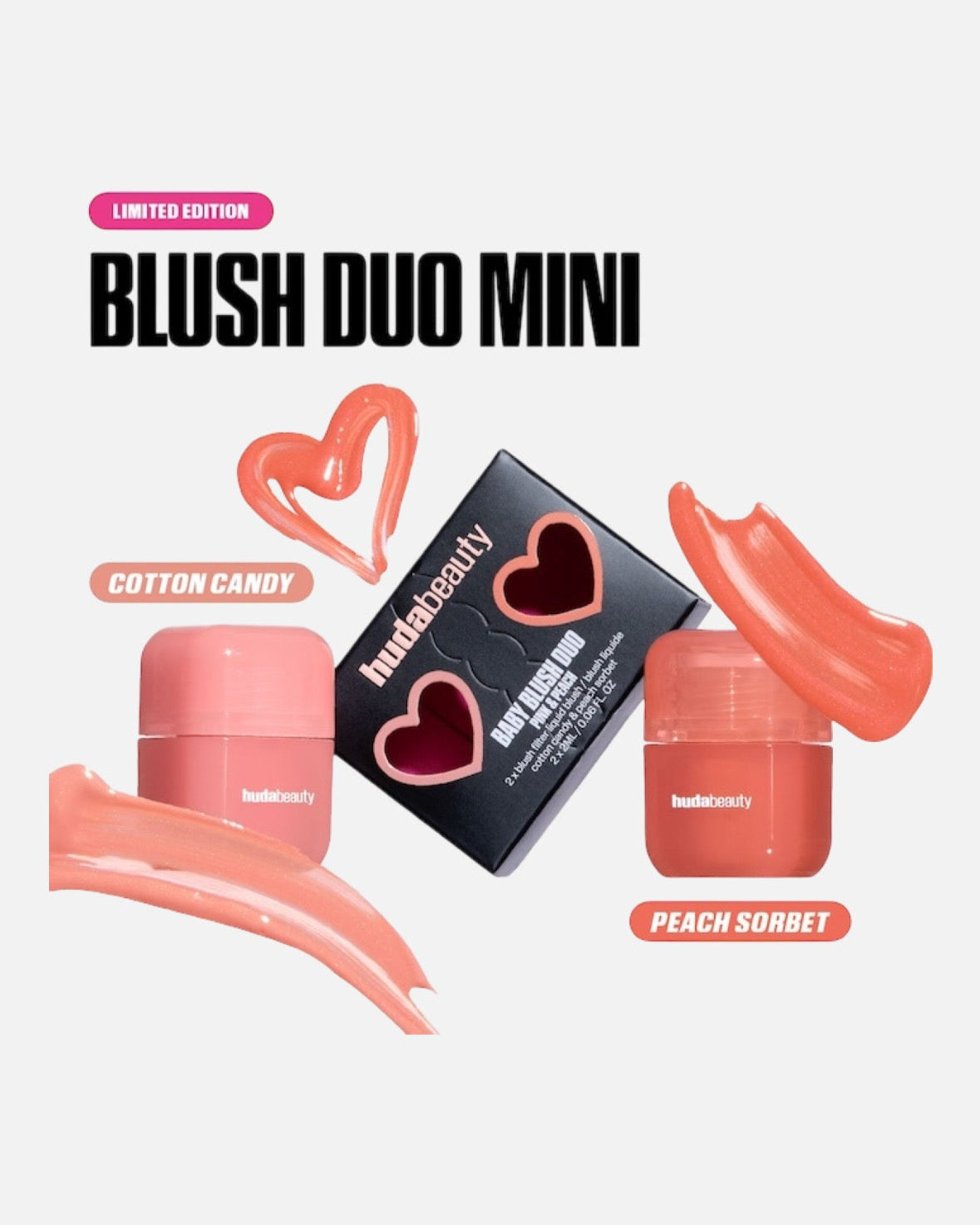 HUDA BEAUTY Mini Baby Blush Duo Set