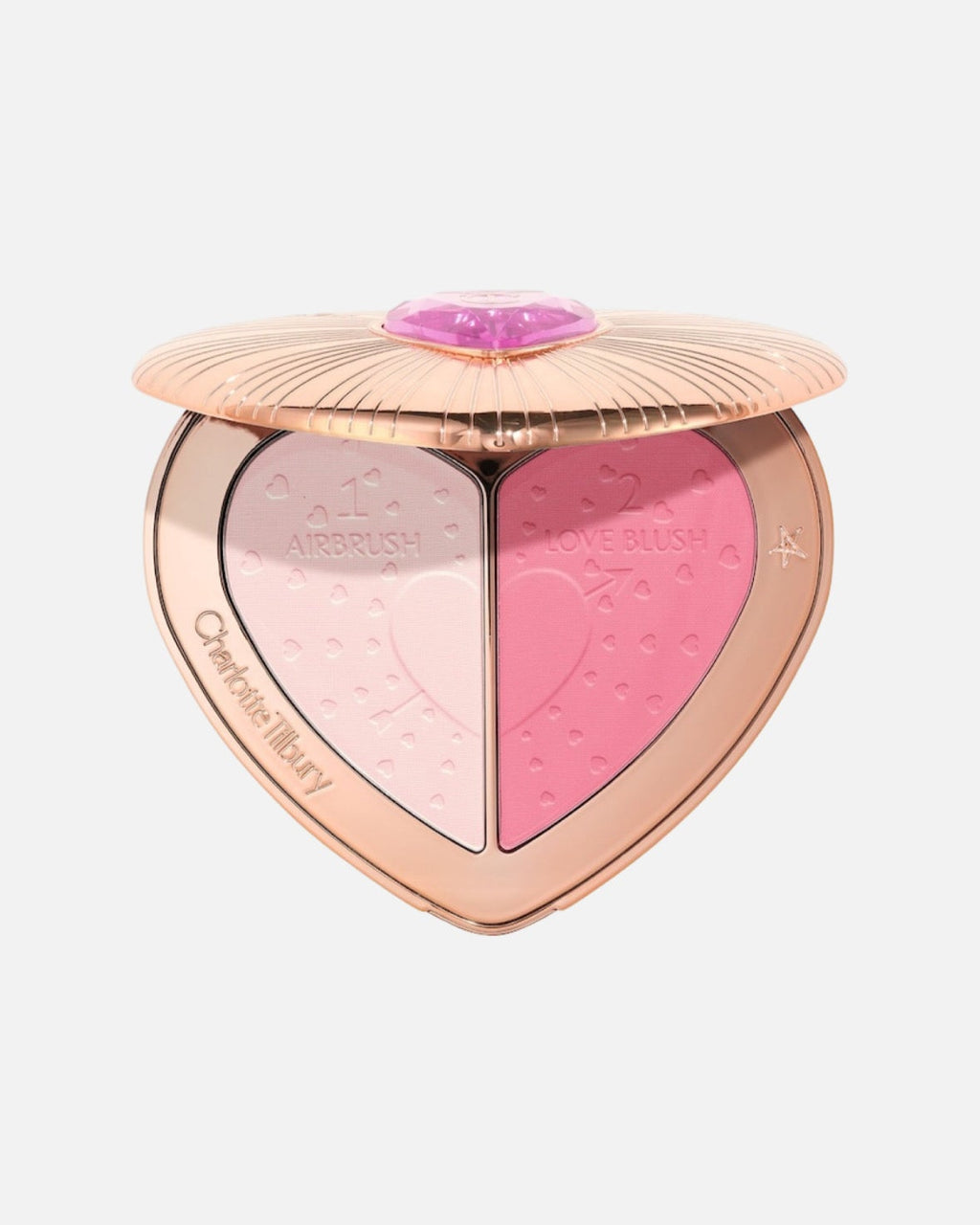 Charlotte Tilbury Pillow Talk Beauty Soulmates Airbrush Flawless Finish Brightening and Blush Powder Palette