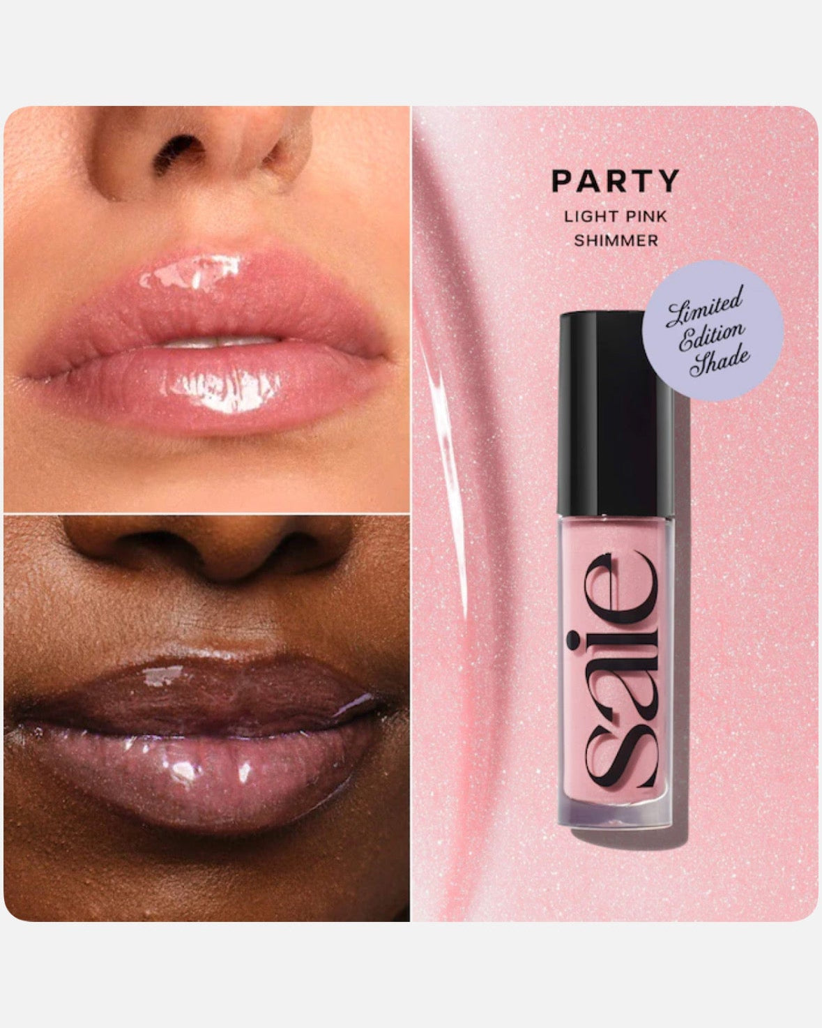 Saie Glossybounce™ Lip Gloss-Oil Duo Gift Set