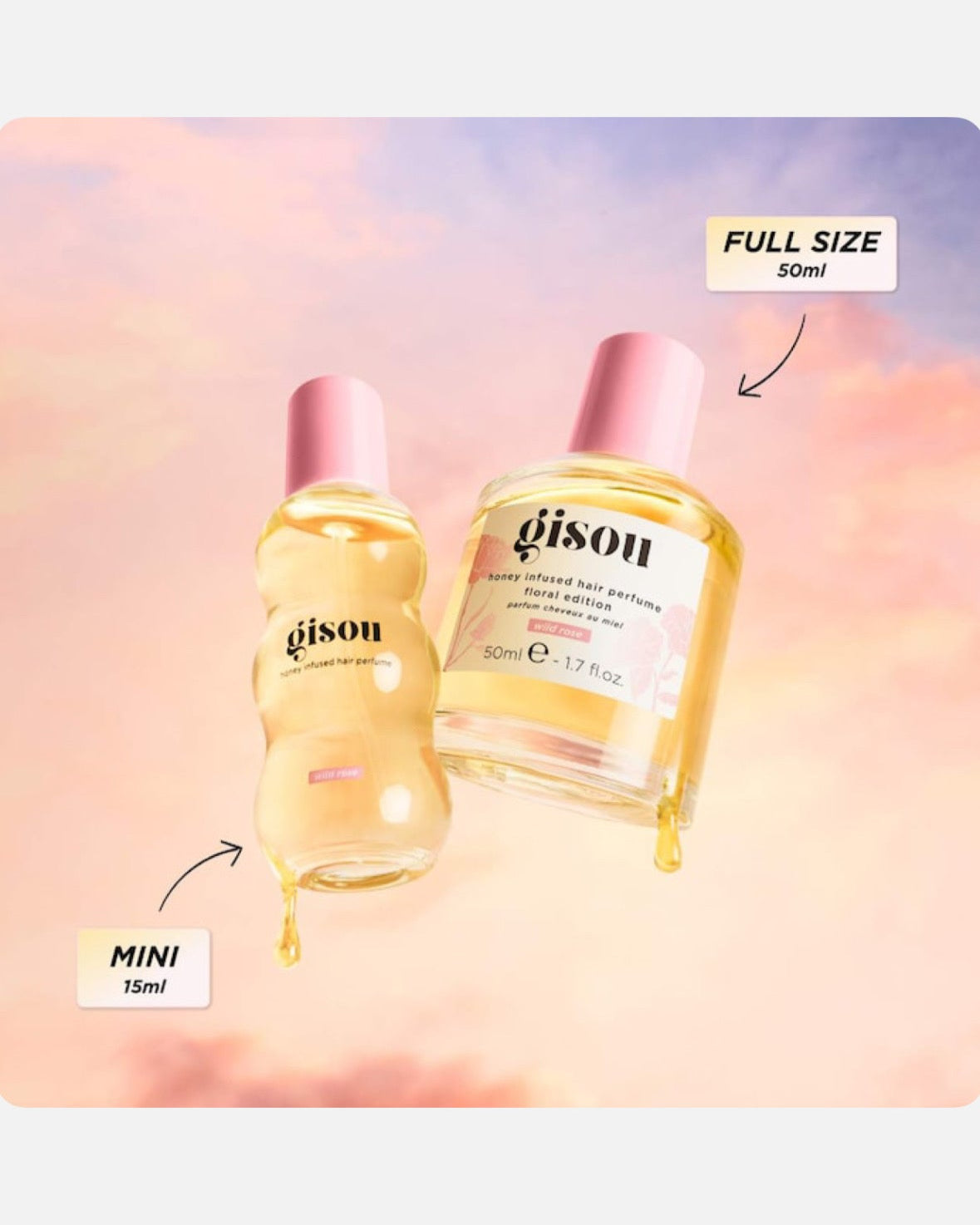 Gisou Wild Rose Honey Infused Hair Perfume