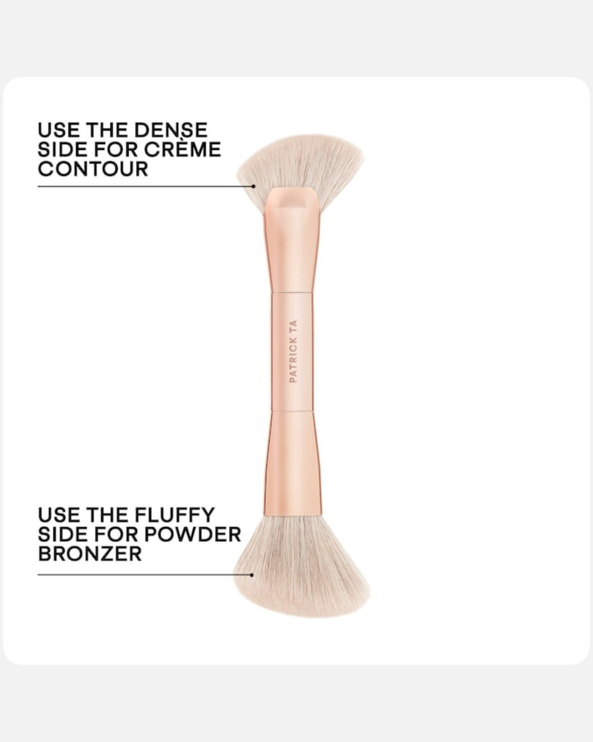 PATRICK TA Dual-Ended Face Contour Brush