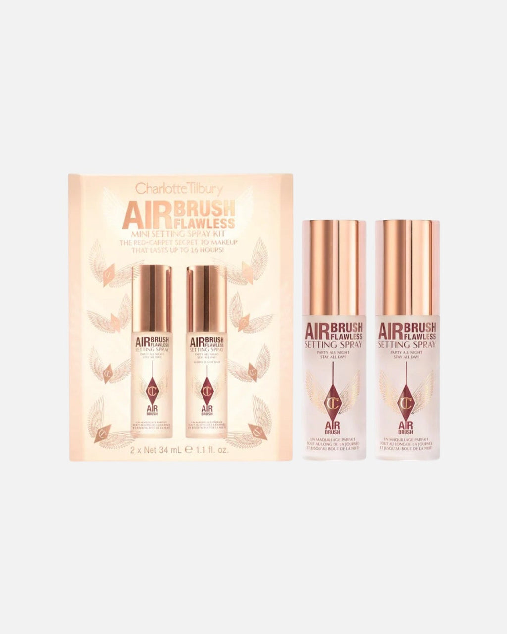 Charlotte Tilbury Mini Airbrush Flawless Setting Spray Duo Gift Set