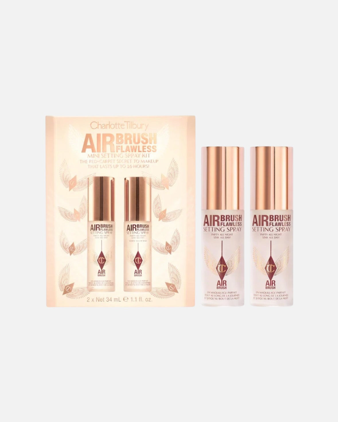 Charlotte Tilbury Mini Airbrush Flawless Setting Spray Duo Gift Set