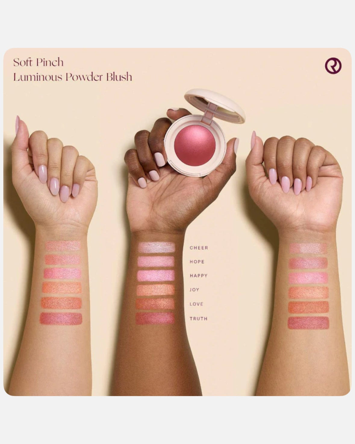 Rare Beauty by Selena Gomez 
Soft Pinch Luminous Powder Blush